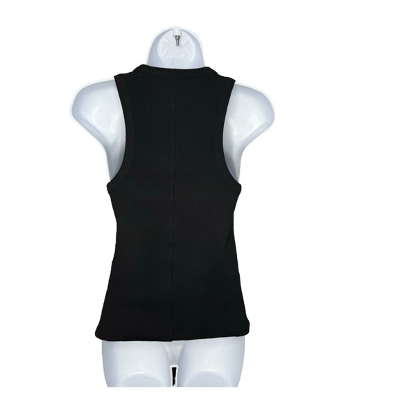 Tuckernuck | NEW Black Foley Rib Crewneck Racerback Tank - Picture 6 of 13